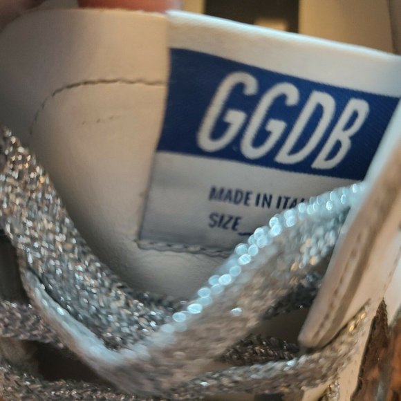 Golden Goose Size 40 Midstars BNIB White, Green Bronze Accents Retail 605 - Picture 10 of 12